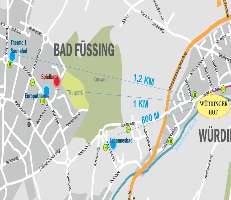 Kurhotel Wuerdinger Hof Bad Füssing Dış mekan fotoğraf